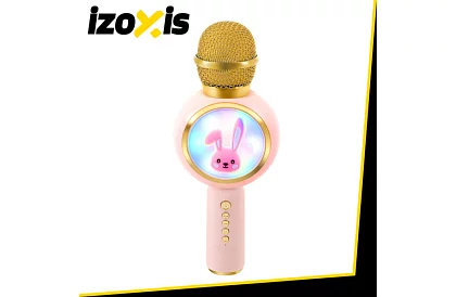 Bluetooth vezeték nélküli karaoke mikrofon – rózsaszín