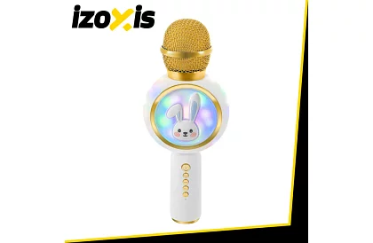 Bluetooth vezeték nélküli karaoke mikrofon – fehér