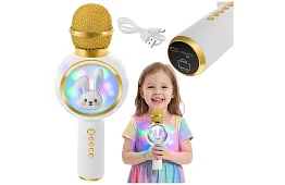 Bluetooth vezeték nélküli karaoke mikrofon – fehér