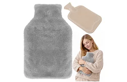 Hőmérséklet szabályozó plüss borítással – gumi vízmelegítő 1,8 l