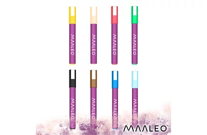 Akril dekoratív filcek - 8 db-os készlet