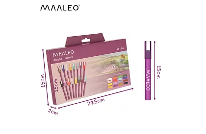 Akril dekoratív filcek – 16 db-os készlet