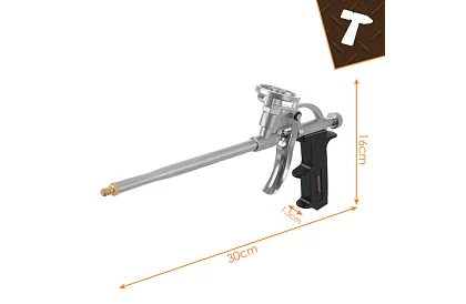 Szerelési fémhab pisztoly állítható áramlással