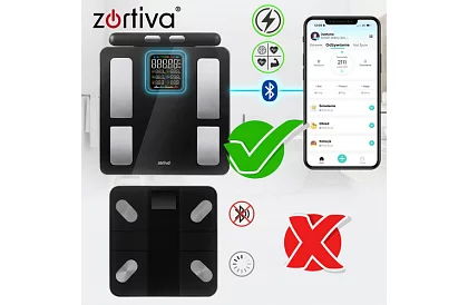 Személyes analitikai Bluetooth mérleg – WiFi ZORTIVA Smart Premium