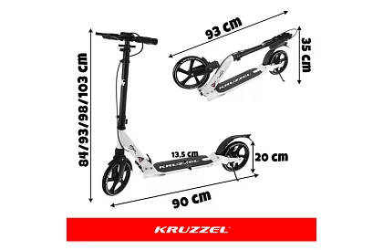 Összecsukható roller Hyperion 200 mm-es kerekekkel
