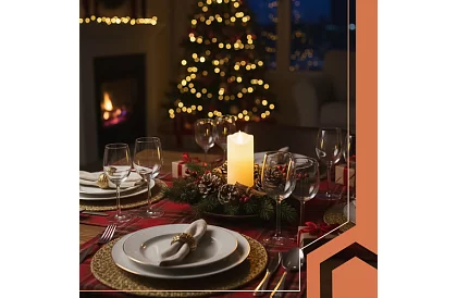 LED gyertya lánghatással 15×5 cm