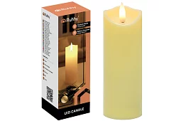 LED gyertya lánghatással 15×5 cm