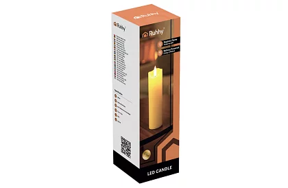 LED gyertya lánghatással 17 cm