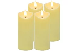 LED gyertyák készlet lánghatással 12,5 cm – 4 darab