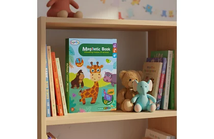 Magnetikus puzzle könyv - Afrikai állatok