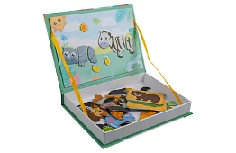 Magnetikus puzzle könyv - Afrikai állatok