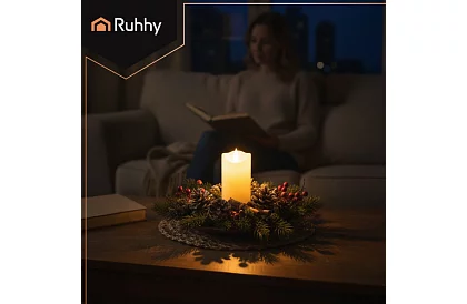 LED gyertya lánghatású 15×5 cm