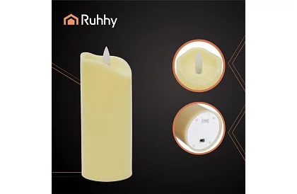 LED gyertya lánghatású 15×5 cm