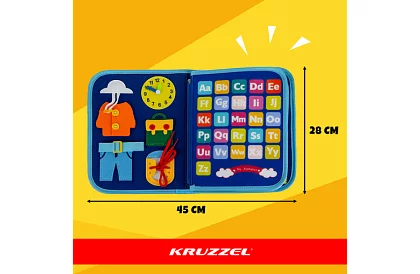 Oktatási érzékszervi könyv Montessori - kék