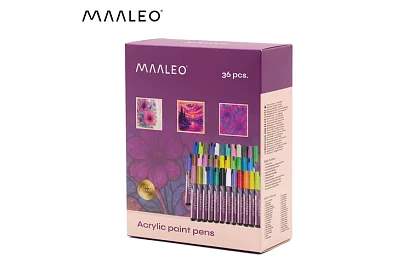 Akril dekoratív filcek – 36 színű készlet