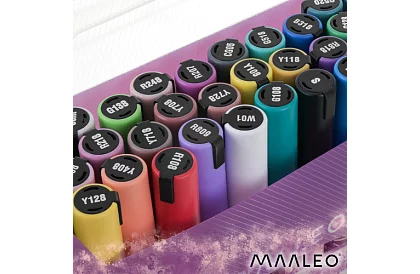 Akril dekoratív filcek – 36 színű készlet