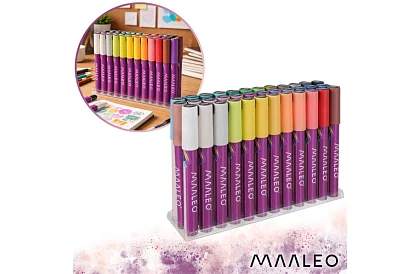 Akril dekoratív filcek – 36 színű készlet