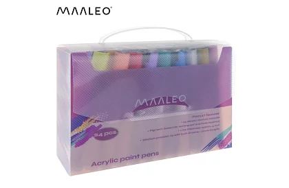 Akril dekoratív filcek – 24 színű készlet