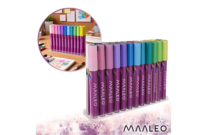 Akril dekoratív filcek – 24 színű készlet