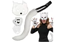 Karneváli macska jelmez 4 az 1-ben – fehér