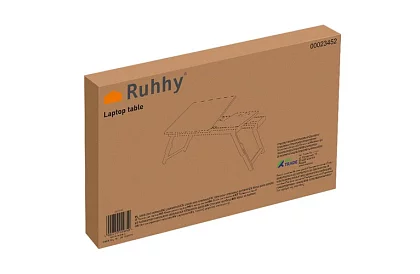 Bambusz asztal a laptop alatt