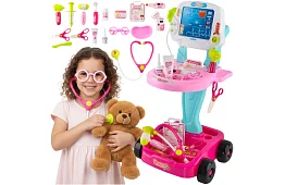 Doktori készlet kocsival - kis orvos