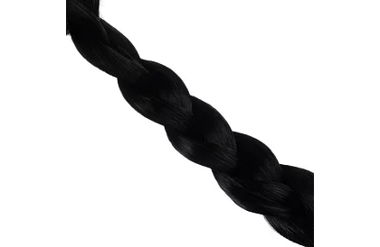 Hosszú fekete paróka fonatokkal - Wednesday