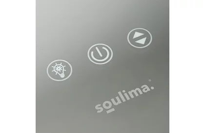 Kozmetikai tükör LED világítással 80 × 62 cm