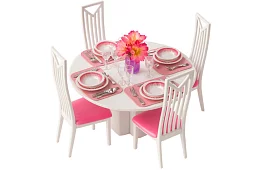 Bútor a babaházhoz – 43 darabos készlet