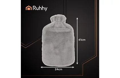 Termofor – nagy palack plüss borítással 3,5 l