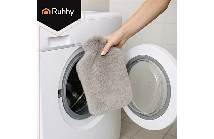 Termofor – nagy palack plüss borítással 3,5 l