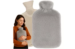 Termofor – nagy palack plüss borítással 3,5 l