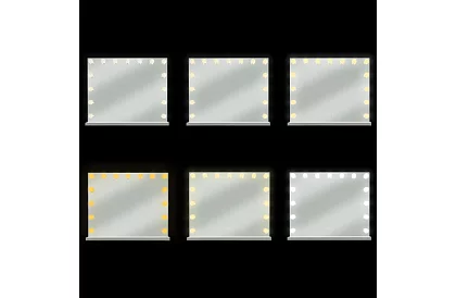 Kozmetikai tükör LED világítással 58 × 46 cm