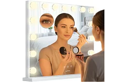 Kozmetikai tükör LED világítással 58 × 46 cm