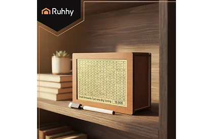 Fából motiváló persely + 5 kárty