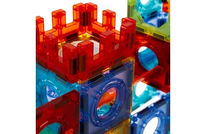 Oktatási mágneses 3D építőjáték – golyós pálya 96 darab