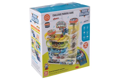 Parkolóház pályával és elektromos lifttel