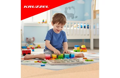 Montessori 3 az 1 formák és számok oktató osztályozó