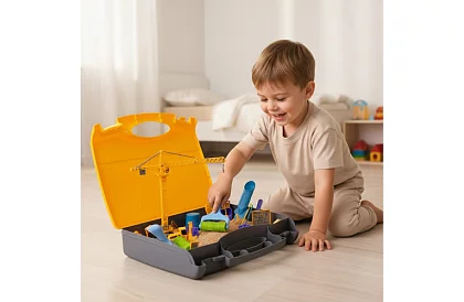 Kinetikus homok 1500 g XXL kiegészítőkkel – építkezés