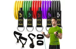 Súlyemelő gumikészlet – Expanderek 4–30 kg – 5 darab a készletben