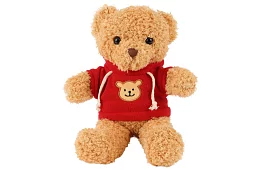 Mackó pulóverben 30 cm – plüss játék 0+ éves gyerekeknek