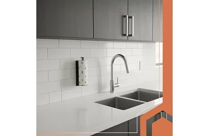 Fali tartó papírtörlőhöz 25 cm – fekete