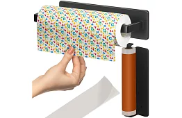 Fali tartó papírtörlőhöz 25 cm – fekete