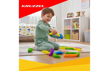 Pop Pipes – Montessori rugalmas csövek – 10 darab