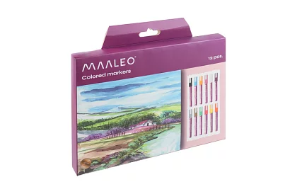 Akril dekoratív filcek – 12 színű készlet