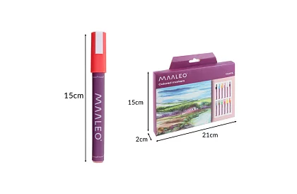 Akril dekoratív filcek – 12 színű készlet