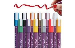 Akril dekoratív filcek – 12 színű készlet