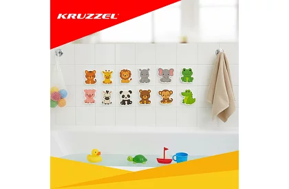 Habos matricák – állatok a fürdőbe, a csempére