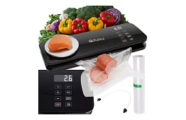 Vákuumos fóliavarró gép súlya – 80 kPa, 120 W + tartozékok