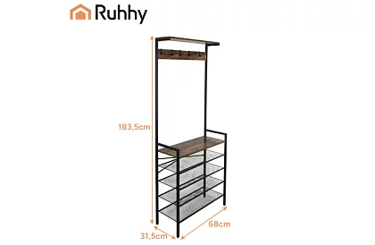 Előszoba fal 183,5 x 31,5 x 68 cm